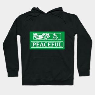 Peaceful kanji image Hoodie